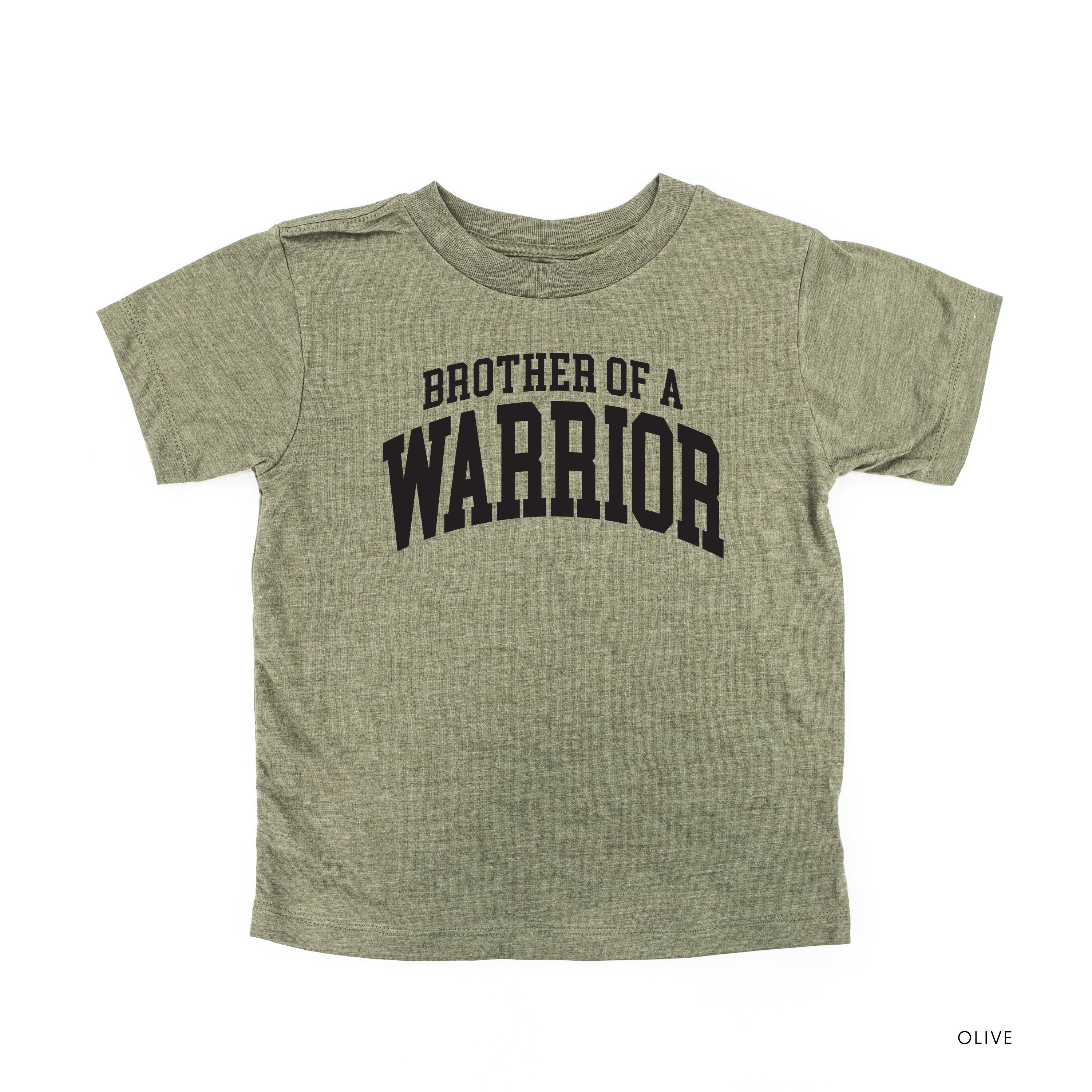 Brother of a Warrior - Varsity - Child Tee Little Mama Shirt Shop