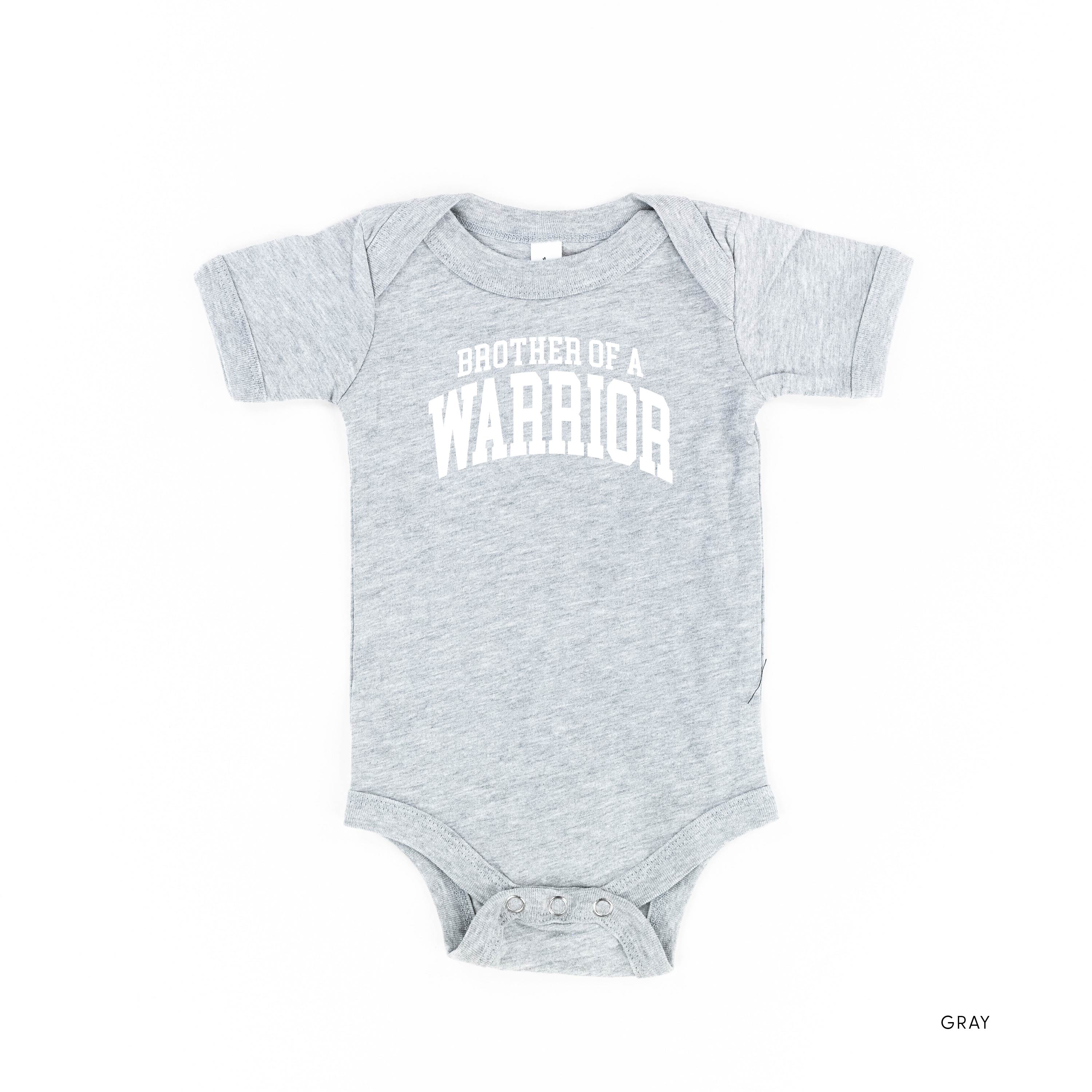 Brother of a Warrior - Varsity - Child Tee Little Mama Shirt Shop