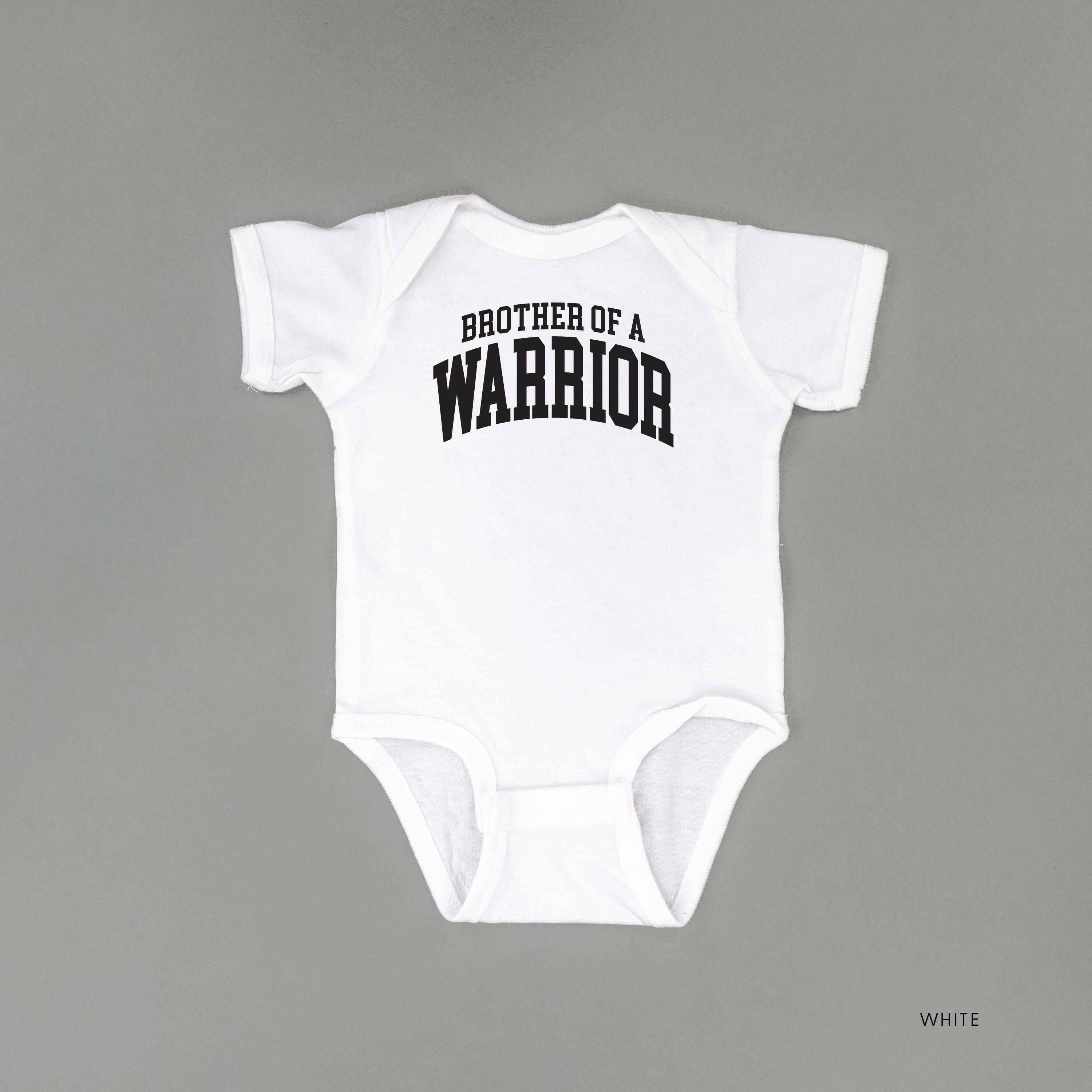 Brother of a Warrior - Varsity - Child Tee Little Mama Shirt Shop