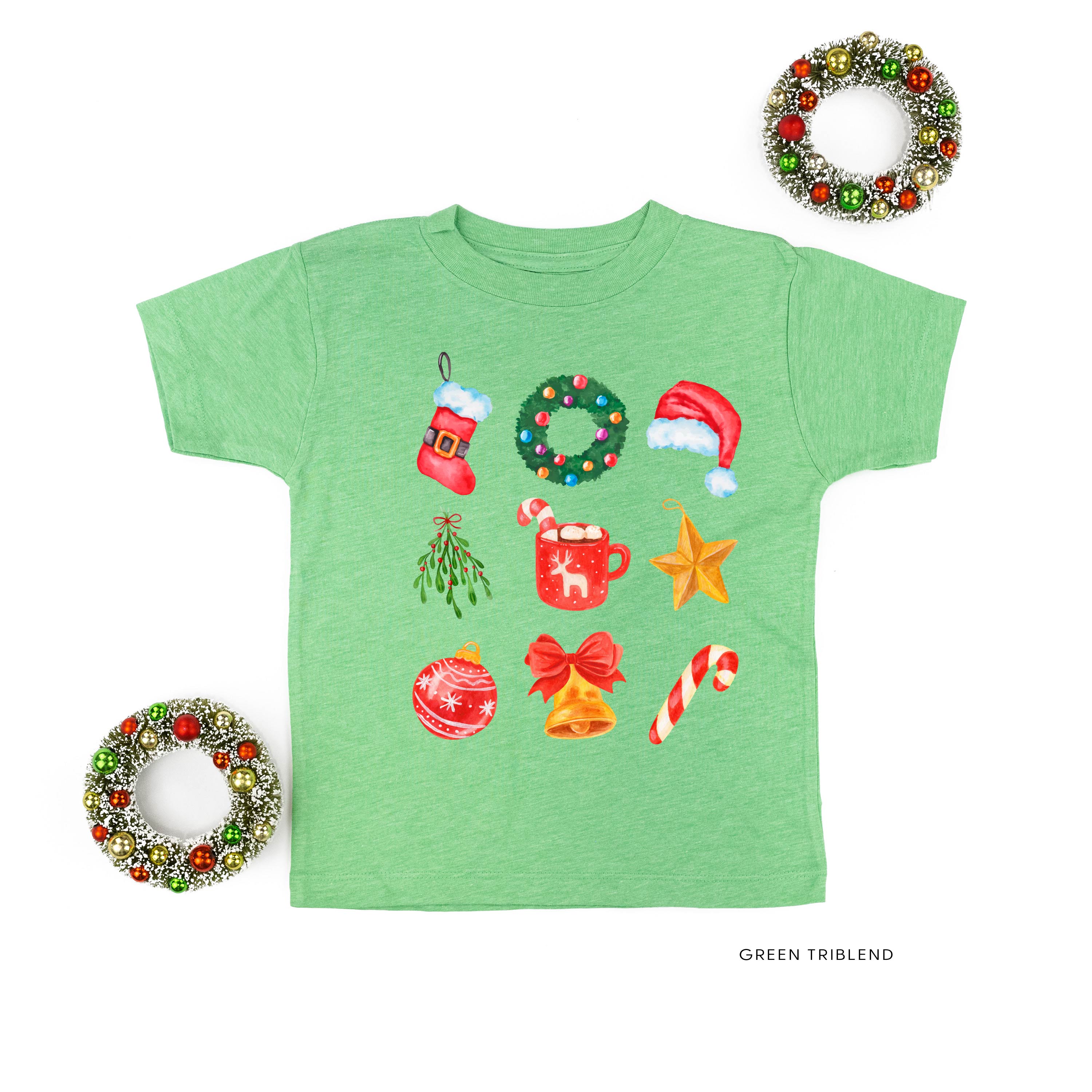 Classic Watercolor Christmas - Child Tee Little Mama Shirt Shop