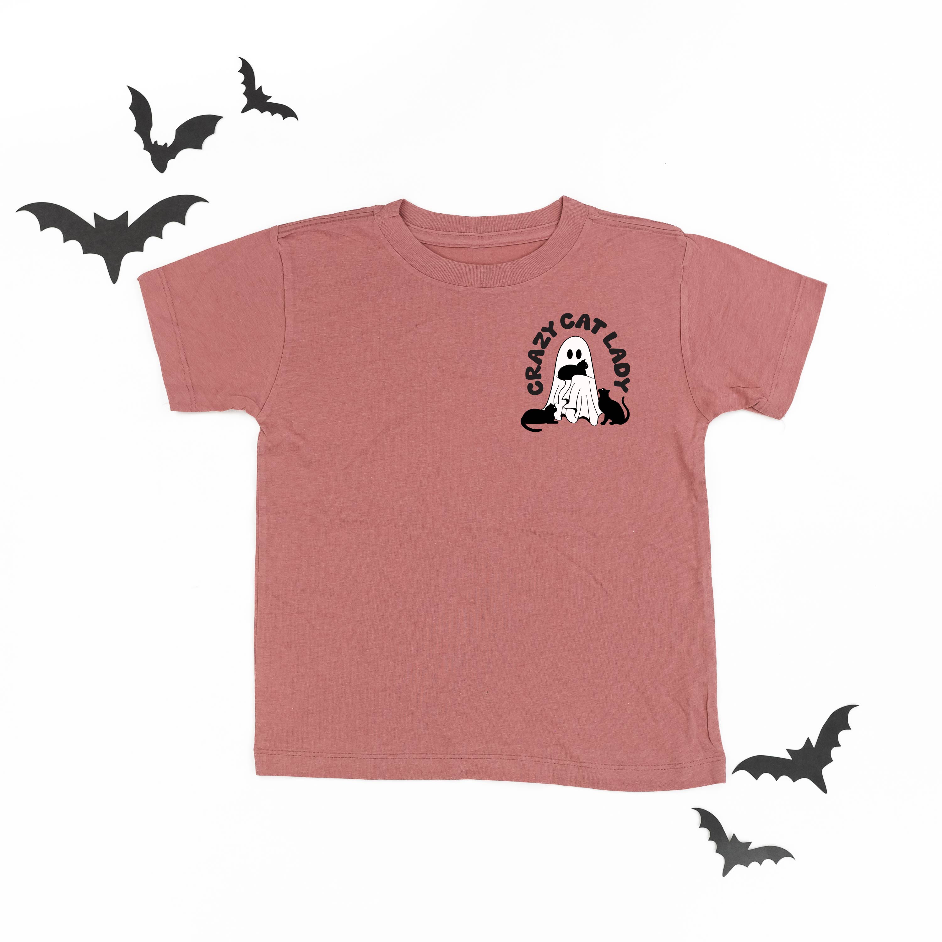 Crazy Cat Lady - POCKET DESIGN - Short Sleeve Child Shirt Little Mama Shirt Shop