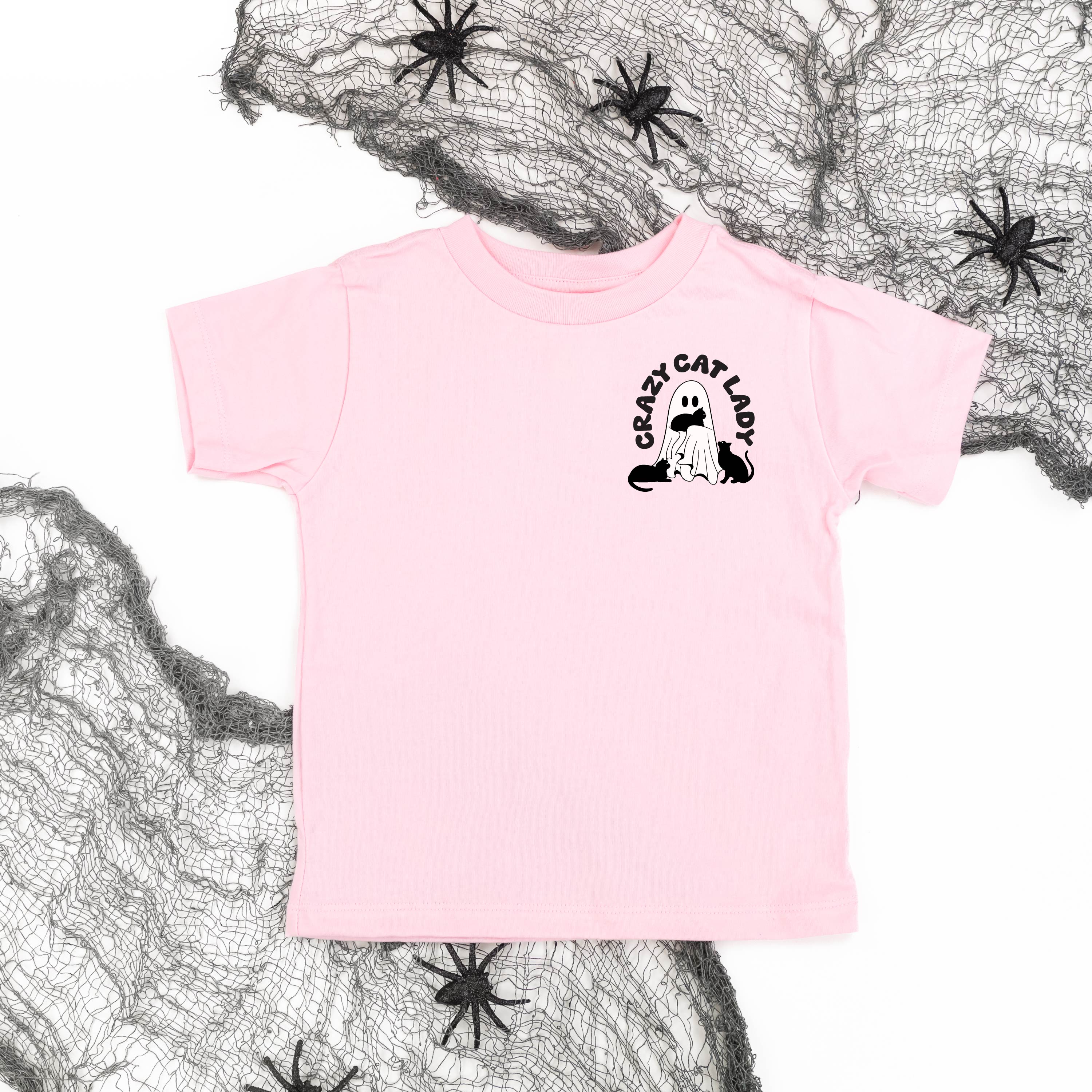 Crazy Cat Lady - POCKET DESIGN - Short Sleeve Child Shirt Little Mama Shirt Shop