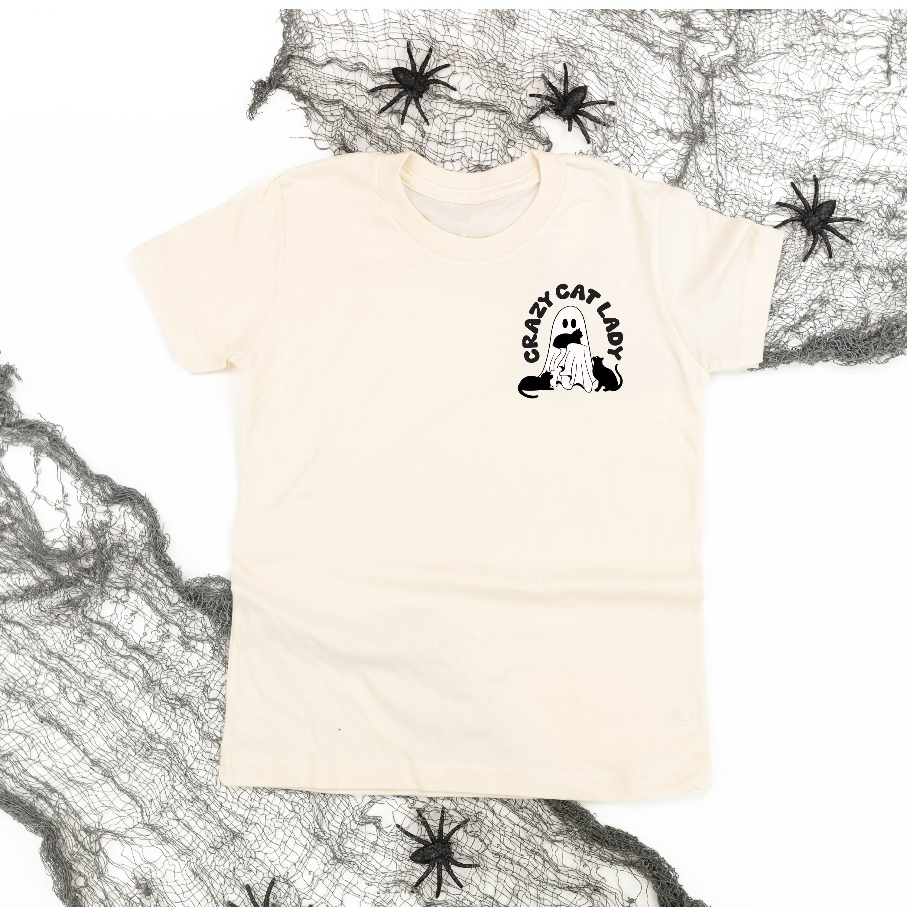 Crazy Cat Lady - POCKET DESIGN - Short Sleeve Child Shirt Little Mama Shirt Shop