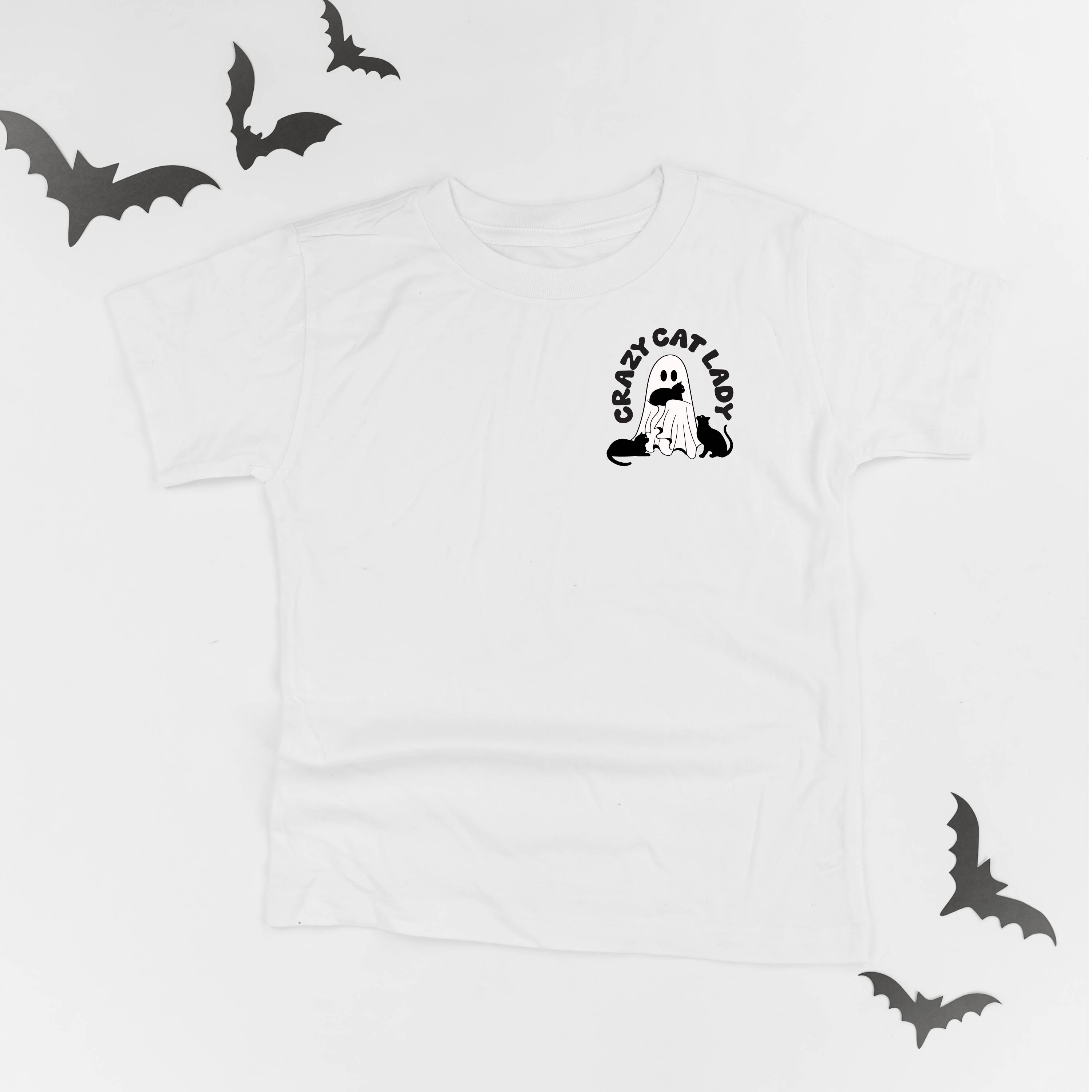 Crazy Cat Lady - POCKET DESIGN - Short Sleeve Child Shirt Little Mama Shirt Shop