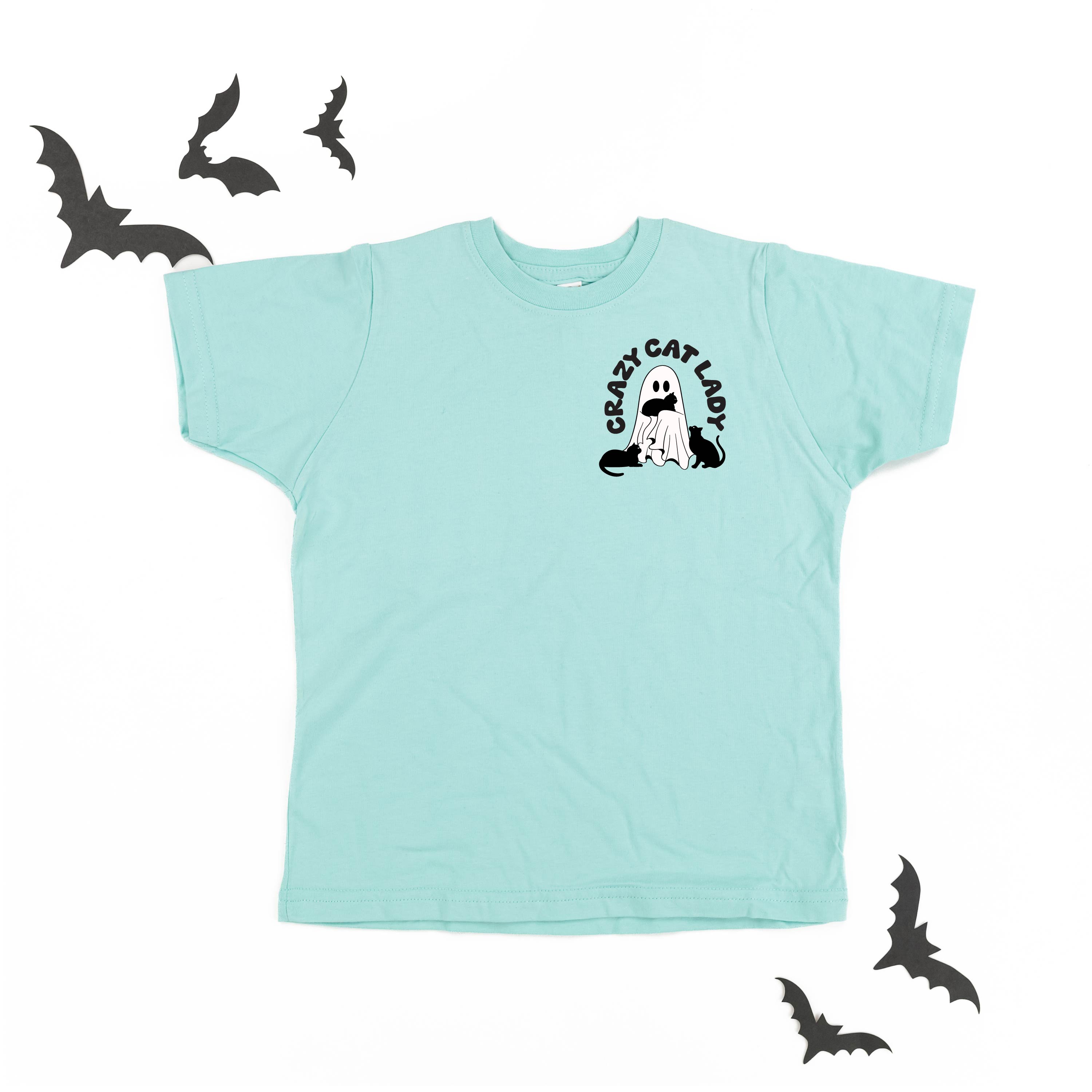 Crazy Cat Lady - POCKET DESIGN - Short Sleeve Child Shirt Little Mama Shirt Shop