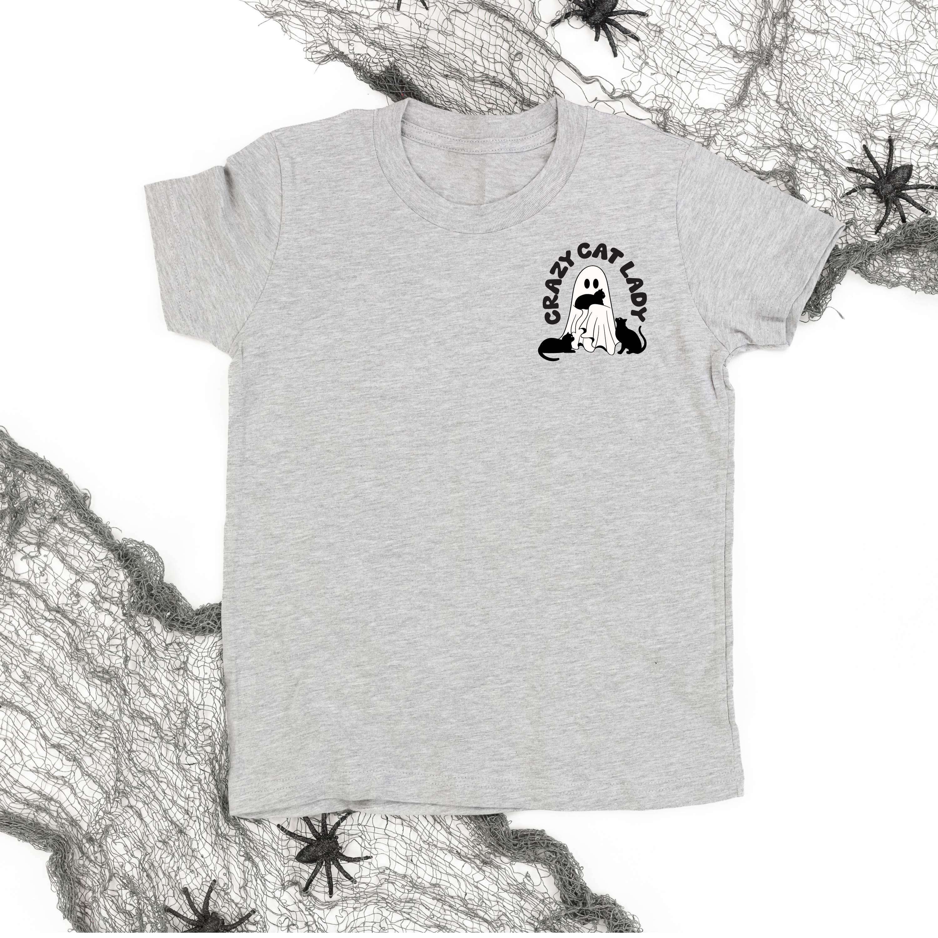 Crazy Cat Lady - POCKET DESIGN - Short Sleeve Child Shirt Little Mama Shirt Shop
