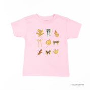 Dainty Bows and Leaves - Short Sleeve Child Shirt Little Mama Shirt Shop