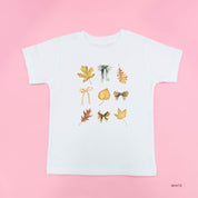 Dainty Bows and Leaves - Short Sleeve Child Shirt Little Mama Shirt Shop