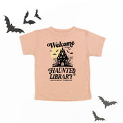 Haunted Library - Short Sleeve Child Shirt Little Mama Shirt Shop