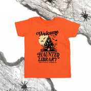 Haunted Library - Short Sleeve Child Shirt Little Mama Shirt Shop