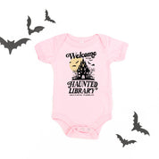 Haunted Library - Short Sleeve Child Shirt Little Mama Shirt Shop