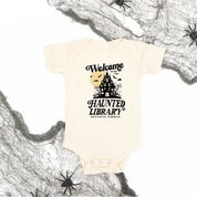 Haunted Library - Short Sleeve Child Shirt Little Mama Shirt Shop