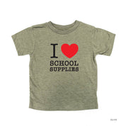 I ♥ School Supplies - Short Sleeve Child Shirt Little Mama Shirt Shop