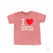 I ♥ School Supplies - Short Sleeve Child Shirt Little Mama Shirt Shop