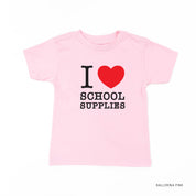 I ♥ School Supplies - Short Sleeve Child Shirt Little Mama Shirt Shop