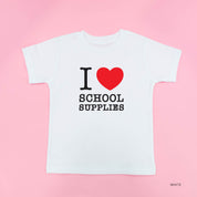 I ♥ School Supplies - Short Sleeve Child Shirt Little Mama Shirt Shop