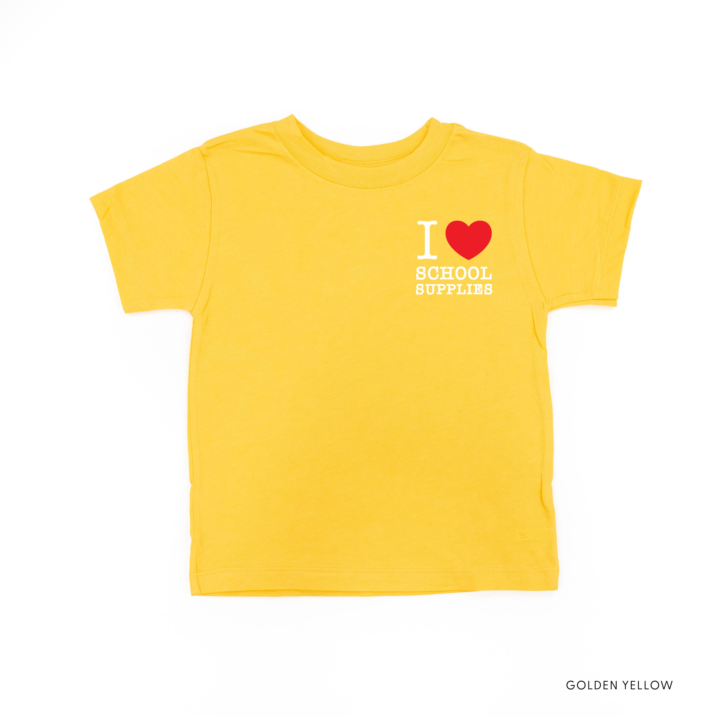 I ♥ School Supplies - Short Sleeve Child Shirt Little Mama Shirt Shop