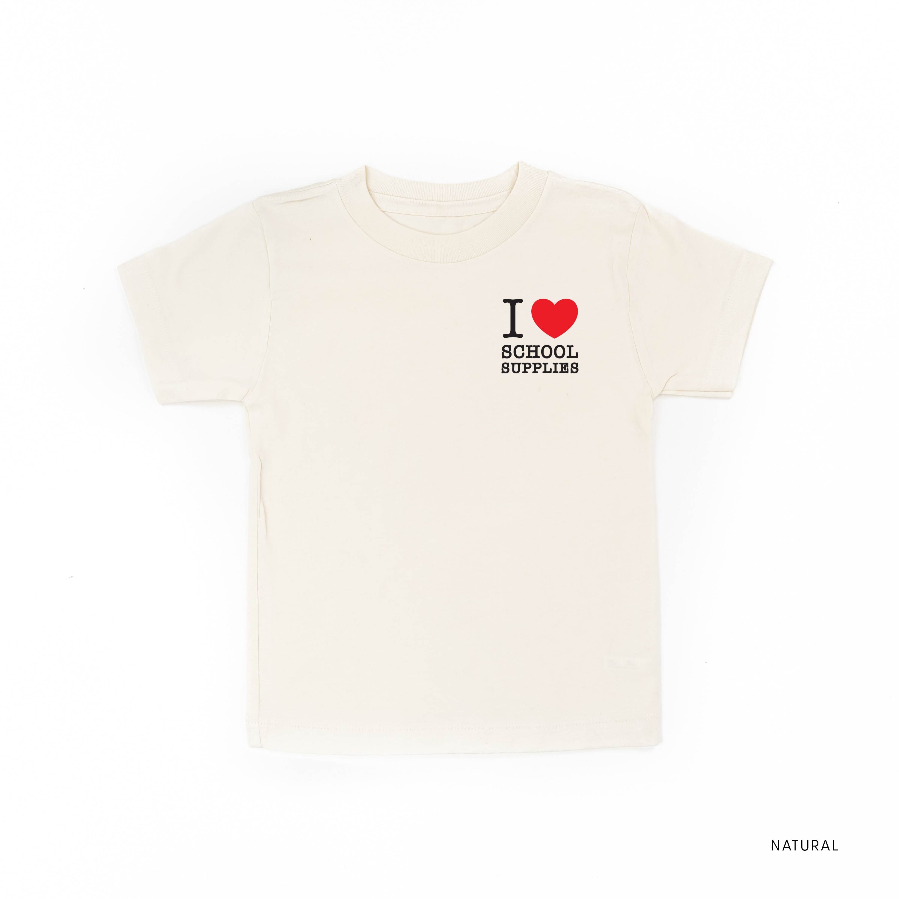 I ♥ School Supplies - Short Sleeve Child Shirt Little Mama Shirt Shop