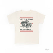 Let the Good Times Roll - School Bus - Short Sleeve Child Shirt Little Mama Shirt Shop