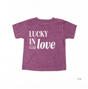 Lucky In Love - Dice (center & hd & b) - Child Tee Little Mama Shirt Shop
