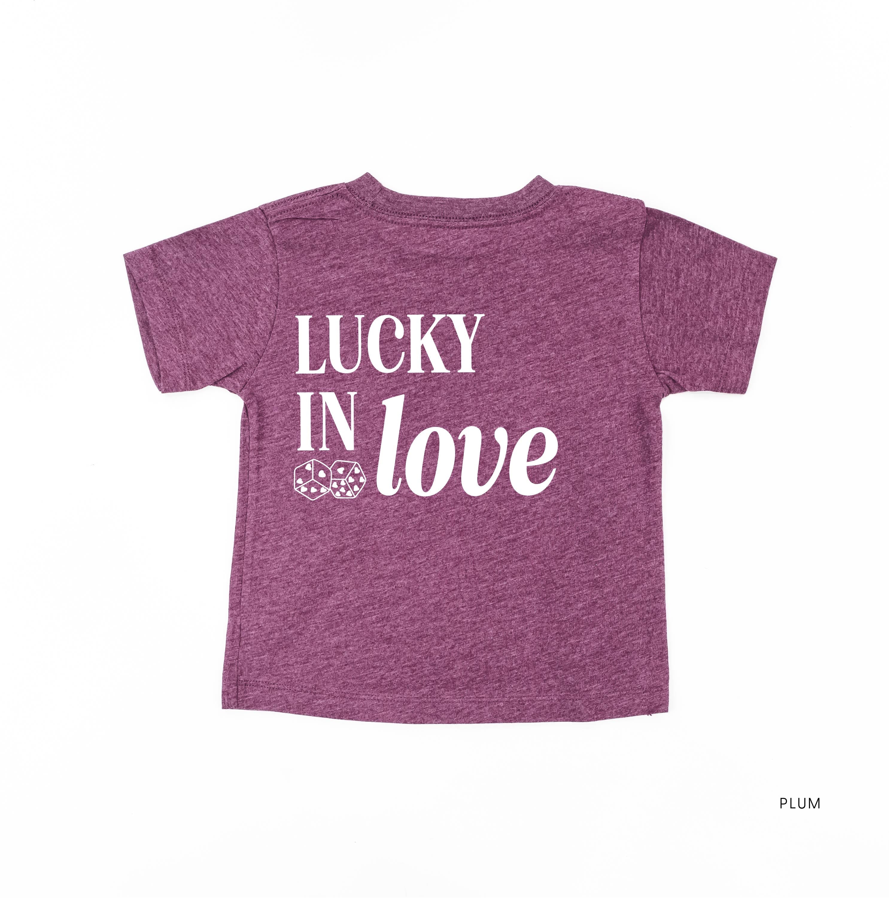 Lucky In Love - Dice (center & hd & b) - Child Tee Little Mama Shirt Shop