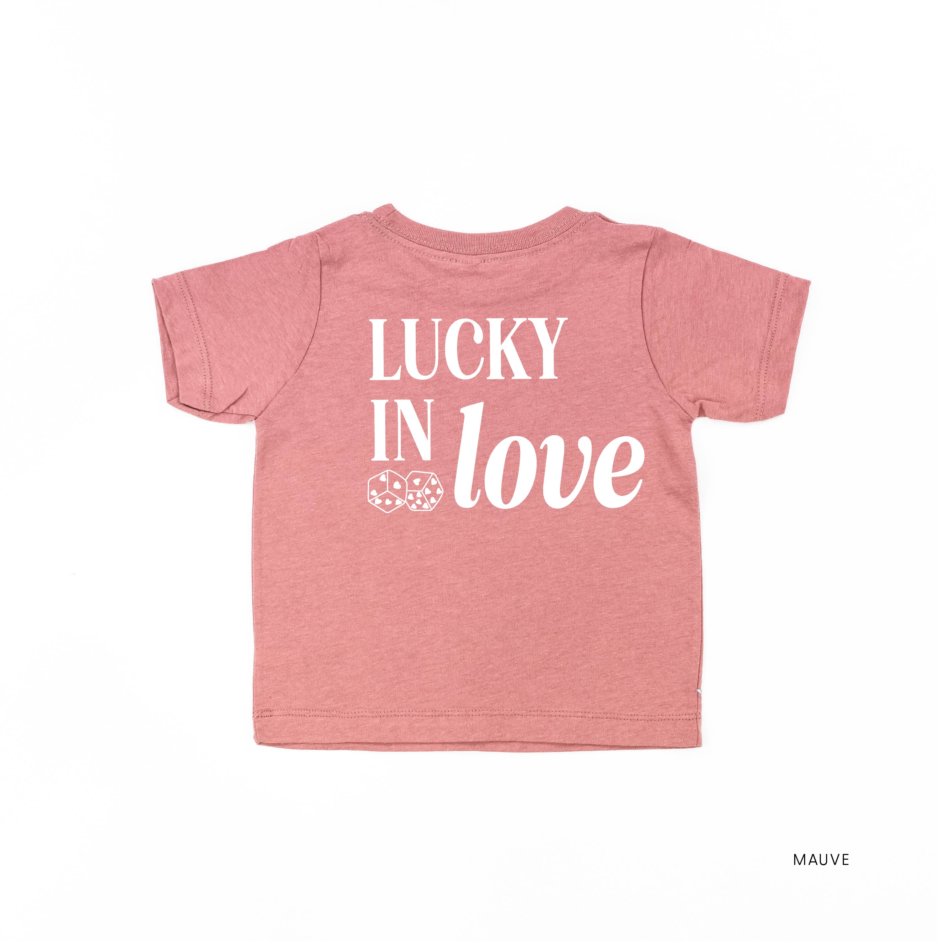 Lucky In Love - Dice (center & hd & b) - Child Tee Little Mama Shirt Shop