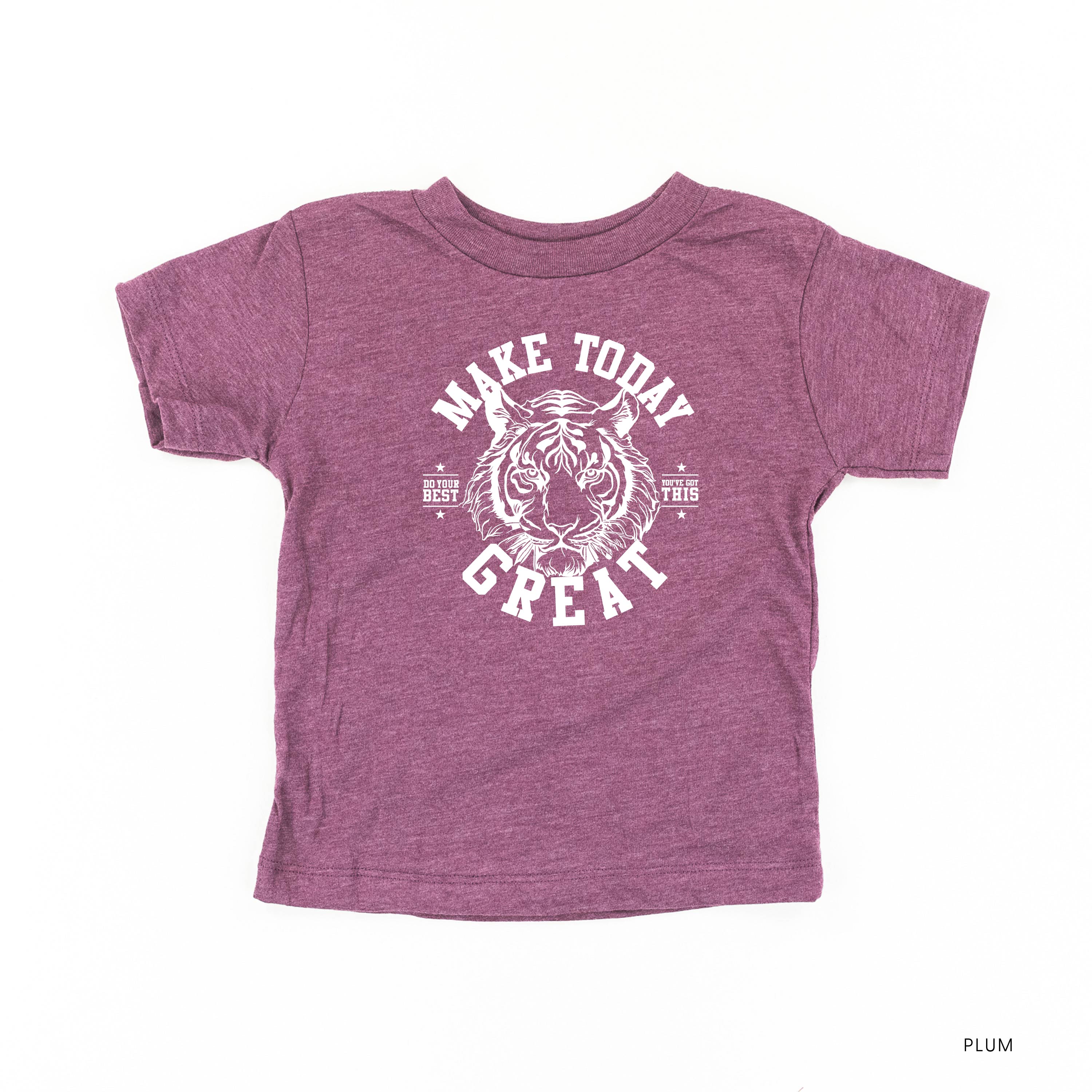 Make Today Great - TIGER - Short Sleeve Child Shirt Little Mama Shirt Shop