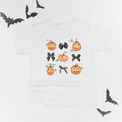 Pumpkins-n-Bows - Short Sleeve Child Shirt Little Mama Shirt Shop
