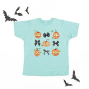 Pumpkins-n-Bows - Short Sleeve Child Shirt Little Mama Shirt Shop