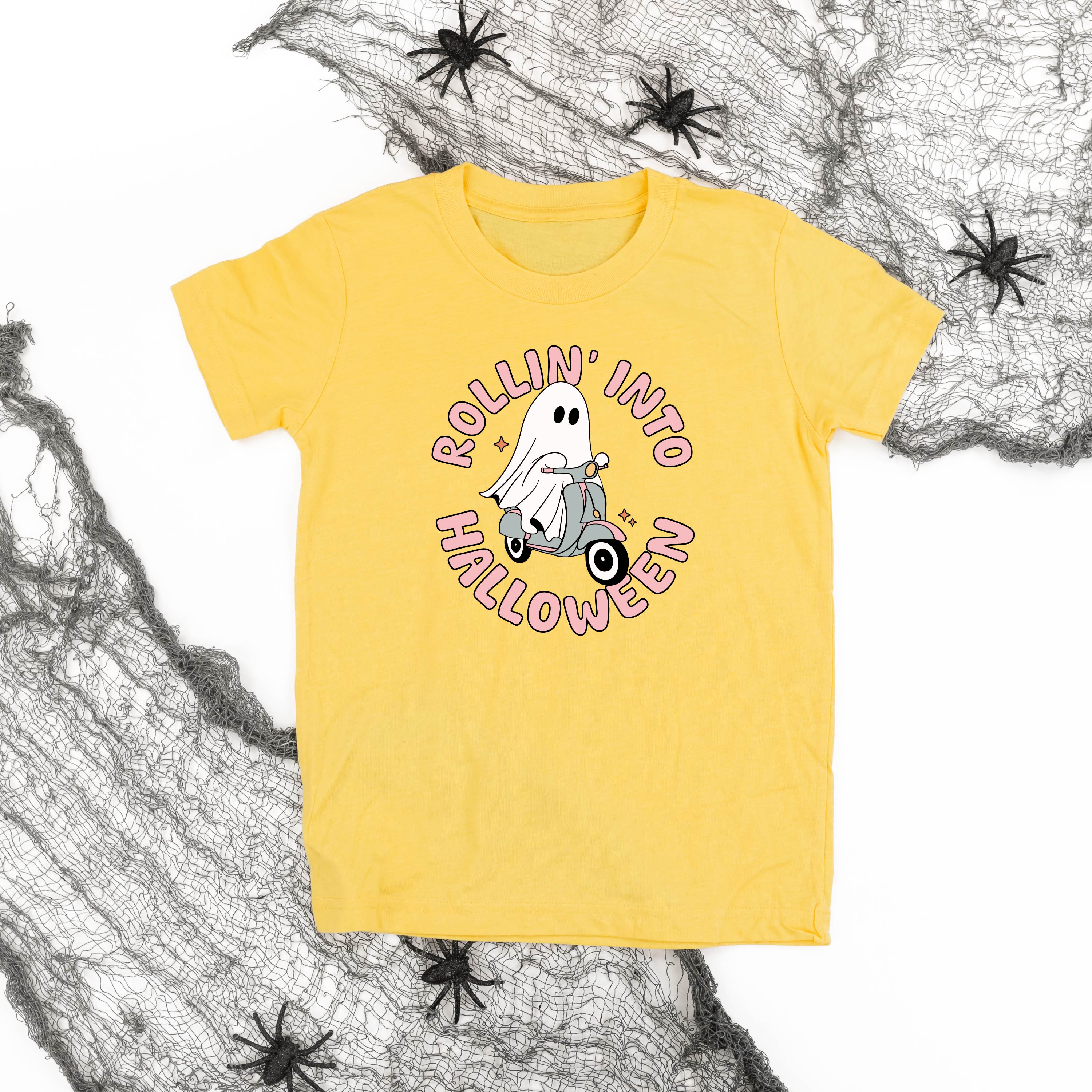 Rollin' Into Halloween - Short Sleeve Child Shirt Little Mama Shirt Shop
