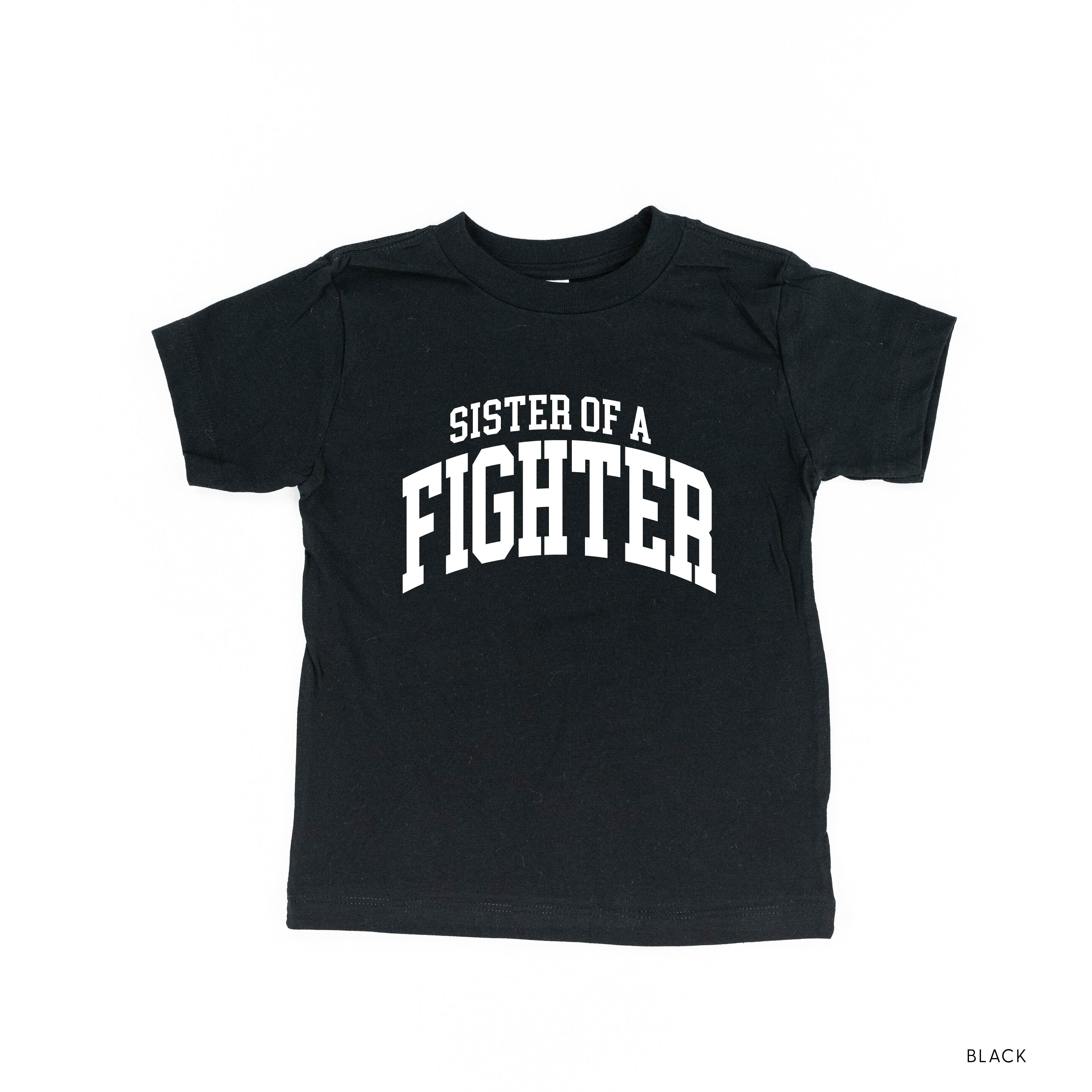 Sister of a Fighter - Varsity - Child Tee Little Mama Shirt Shop