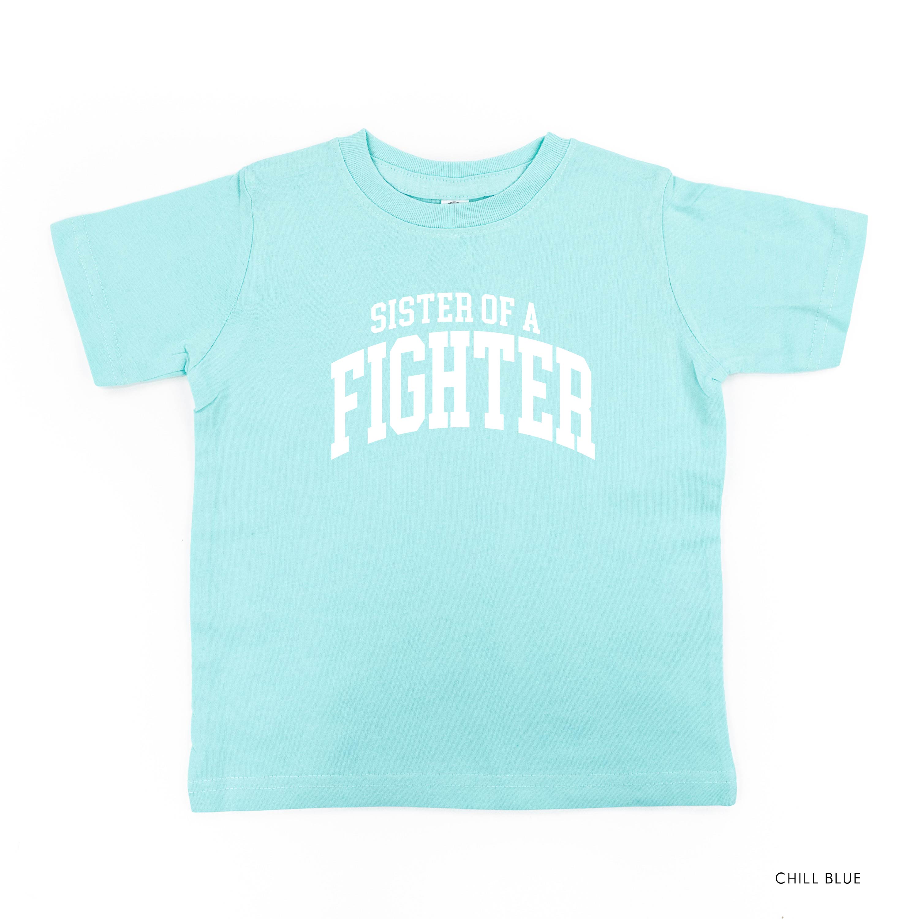 Sister of a Fighter - Varsity - Child Tee Little Mama Shirt Shop
