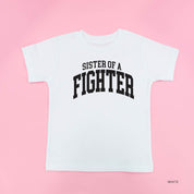 Sister of a Fighter - Varsity - Child Tee Little Mama Shirt Shop