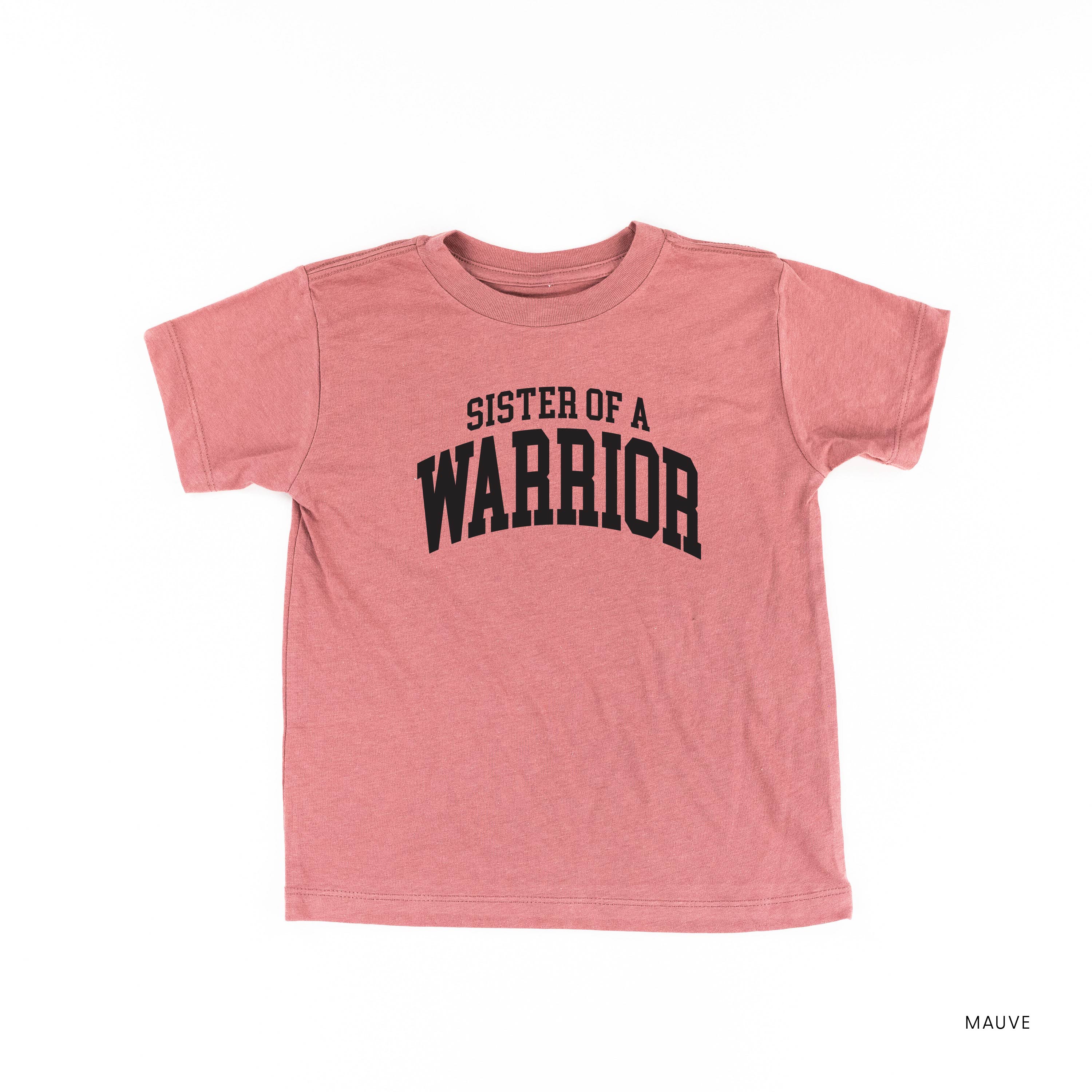 Sister of a Warrior - Varsity - Child Tee Little Mama Shirt Shop