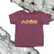 Watercolor Jack-o'-lanterns - Short Sleeve Child Shirt Little Mama Shirt Shop