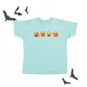 Watercolor Jack-o'-lanterns - Short Sleeve Child Shirt Little Mama Shirt Shop