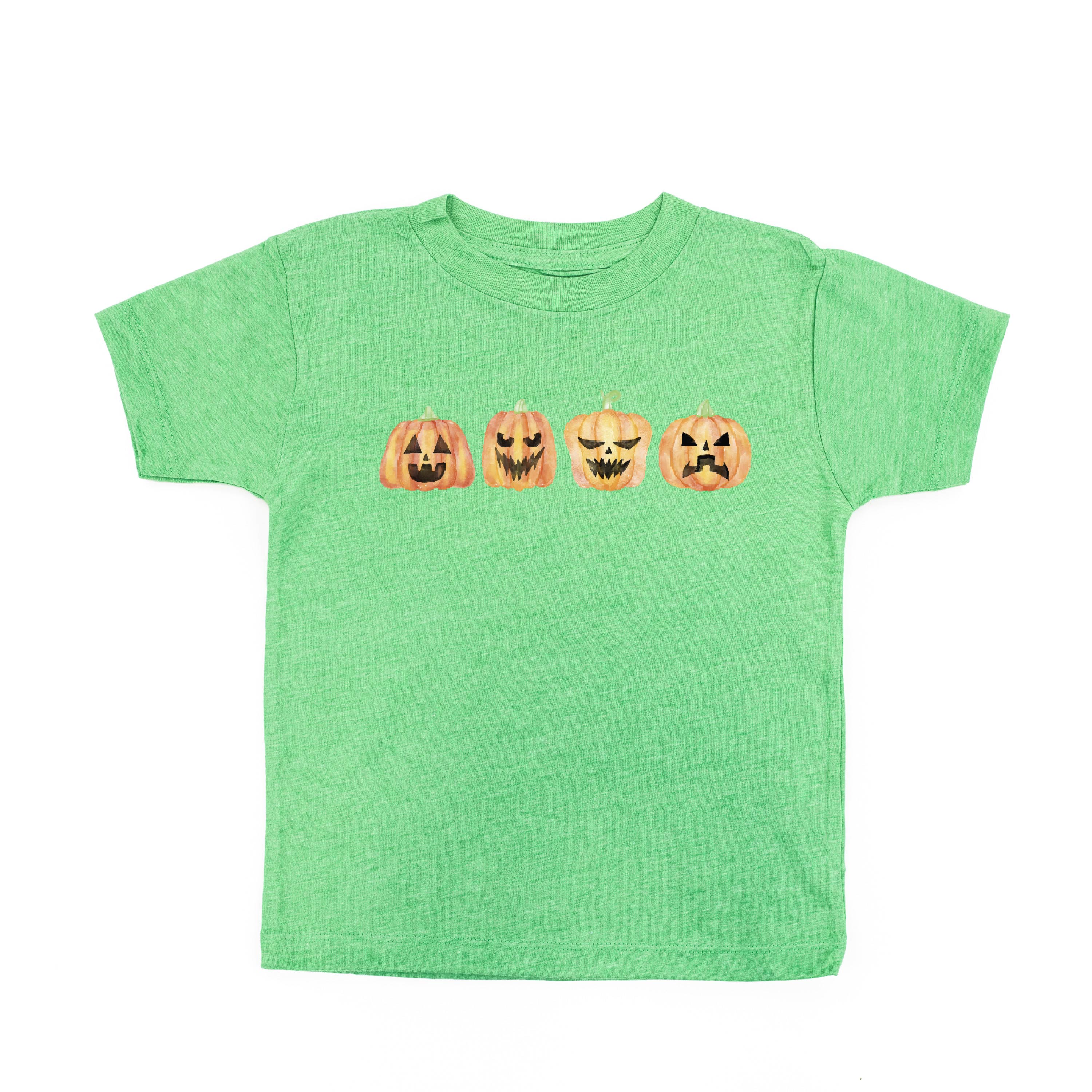 Watercolor Jack-o'-lanterns - Short Sleeve Child Shirt Little Mama Shirt Shop