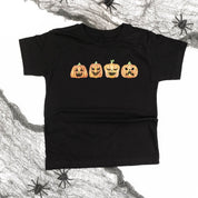 Watercolor Jack-o'-lanterns - Short Sleeve Child Shirt Little Mama Shirt Shop