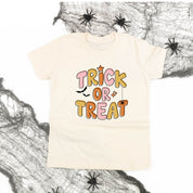 Trick or Treat (PINK/ORANGE) - Short Sleeve Child Shirt Little Mama Shirt Shop