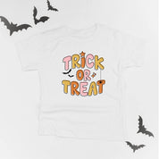 Trick or Treat (PINK/ORANGE) - Short Sleeve Child Shirt Little Mama Shirt Shop
