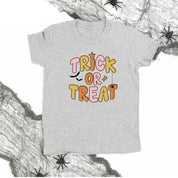 Trick or Treat (PINK/ORANGE) - Short Sleeve Child Shirt Little Mama Shirt Shop