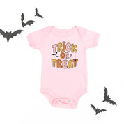 Trick or Treat (PINK/ORANGE) - Short Sleeve Child Shirt Little Mama Shirt Shop