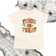 Trick or Treat (ORANGE/YELLOW) - Short Sleeve Child Shirt Little Mama Shirt Shop