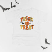Trick or Treat (ORANGE/YELLOW) - Short Sleeve Child Shirt Little Mama Shirt Shop