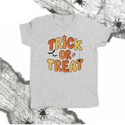Trick or Treat (ORANGE/YELLOW) - Short Sleeve Child Shirt Little Mama Shirt Shop