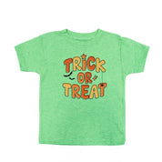 Trick or Treat (ORANGE/YELLOW) - Short Sleeve Child Shirt Little Mama Shirt Shop