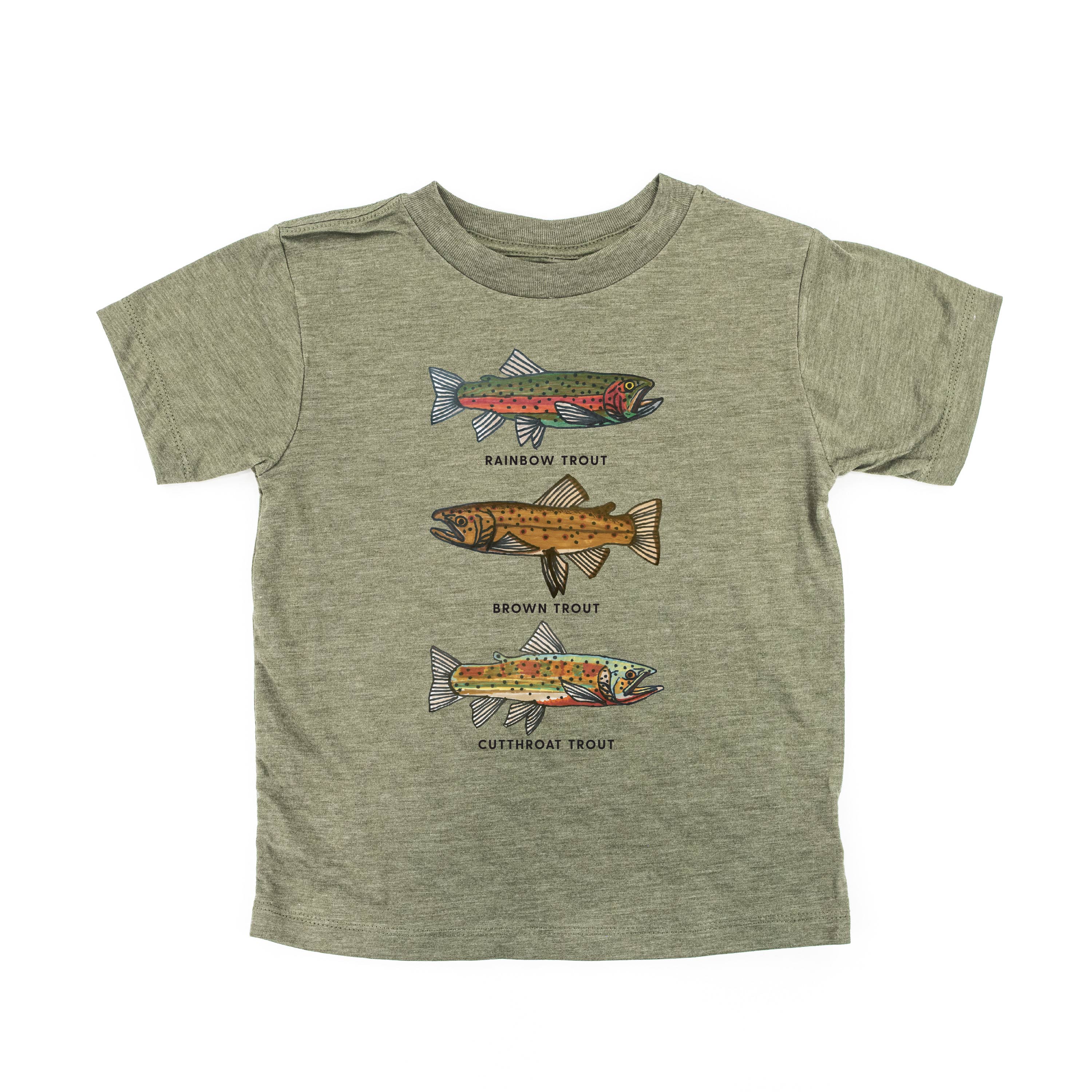 Trout Chart - Hand Drawn - Child Tee – Little Mama Shirt Shop LLC