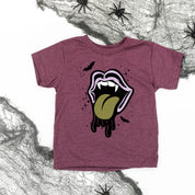 Vampire Drippy Mouth - Short Sleeve Child Shirt Little Mama Shirt Shop