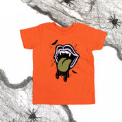 Vampire Drippy Mouth - Short Sleeve Child Shirt Little Mama Shirt Shop