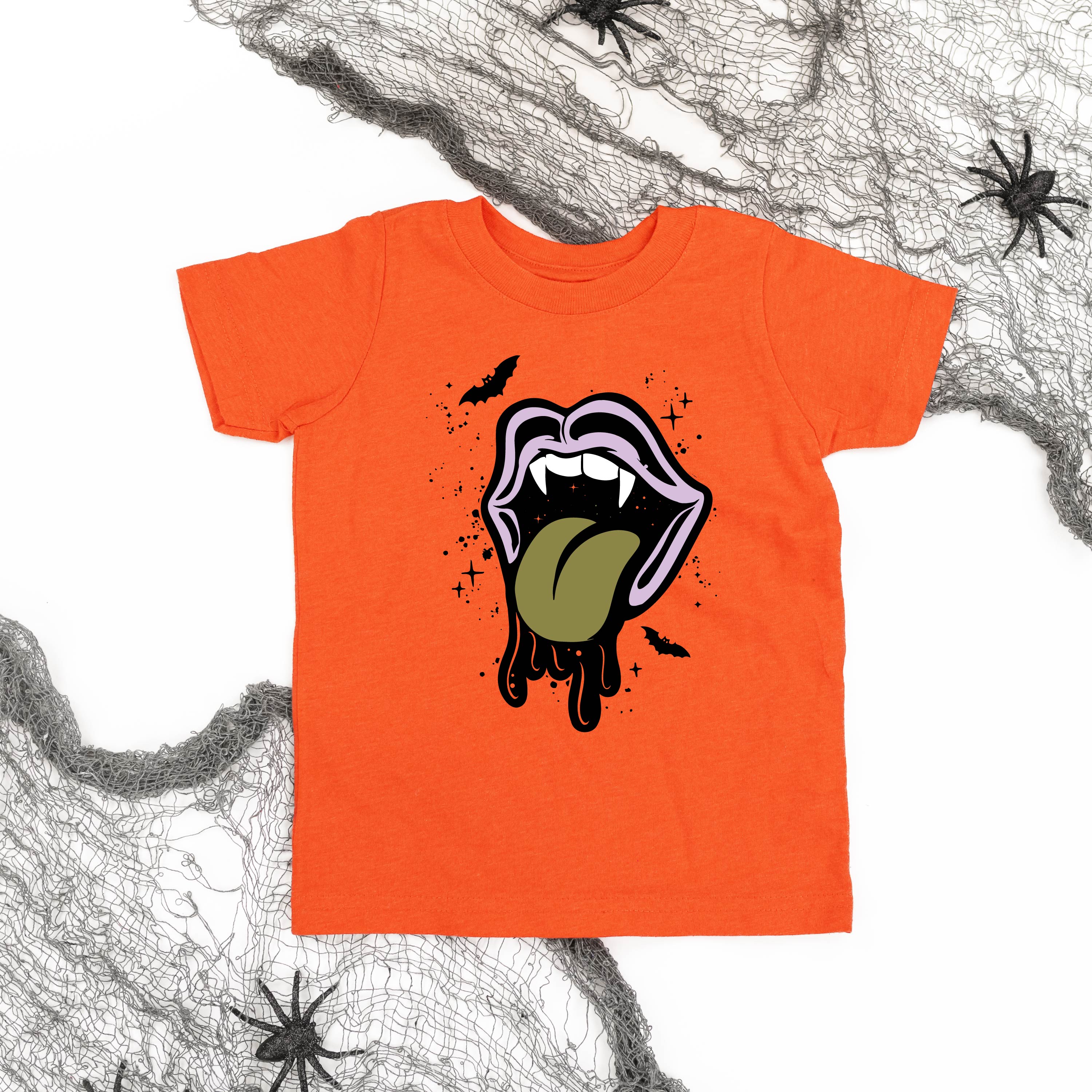 Vampire Drippy Mouth - Short Sleeve Child Shirt Little Mama Shirt Shop
